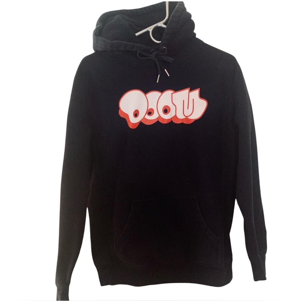 MF Doom Hooded Sweatshirt Red Graffiti Logo Men’s Size Small